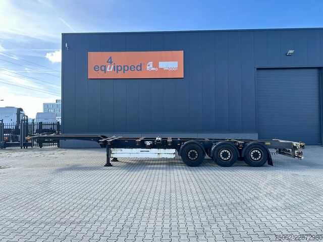 Container transportation Schmitz Cargobull SCF24G 40FT HC / SAF + DISC / LIFTAXLE / NL-CHA...