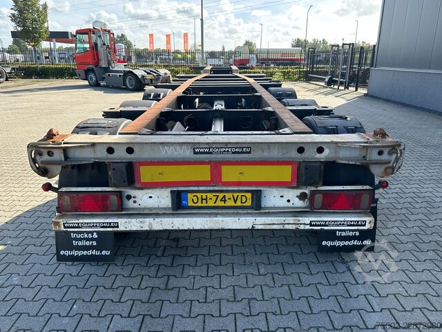 Container transportation Schmitz Cargobull SCF24G 40FT HC / SAF + DISC / LIFTAXLE / NL-CHA...