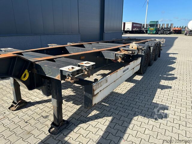 Container transportation Schmitz Cargobull SCF24G 40FT HC / SAF + DISC / LIFTAXLE / NL-CHA...