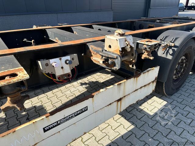 Container transportation Schmitz Cargobull SCF24G 40FT HC / SAF + DISC / LIFTAXLE / NL-CHA...