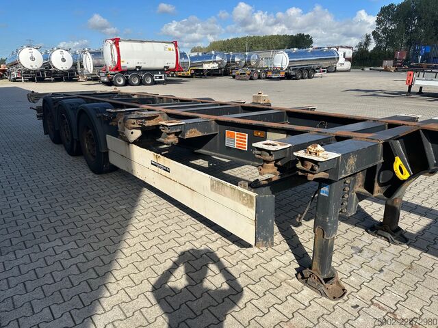Container transportation Schmitz Cargobull SCF24G 40FT HC / SAF + DISC / LIFTAXLE / NL-CHA...