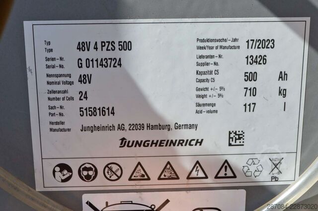 Forklift Jungheinrich EFG215 Batterie Bj2023