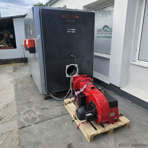 Heating System hot water boiler Viessmann VITOPLEX SX1 1400kw Weishaupt G30/2A 300-1800kw
