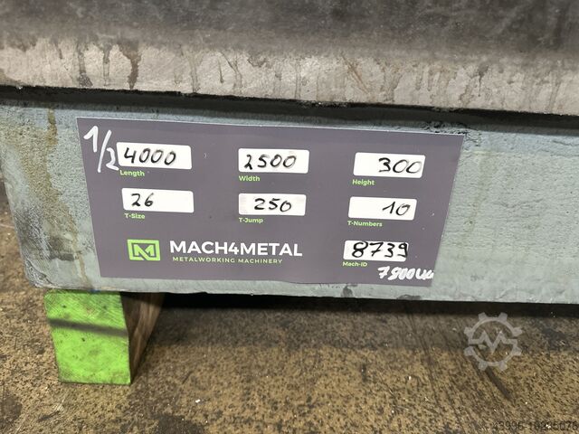 Clamping plate 4000 x 2500 (2 pieces) PAMA 