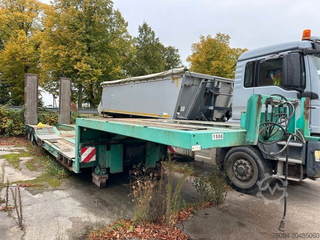 Low loader semitrailer MÜLLER-MITTELTAL TTS-VLL Tieflader RADMULDEN
