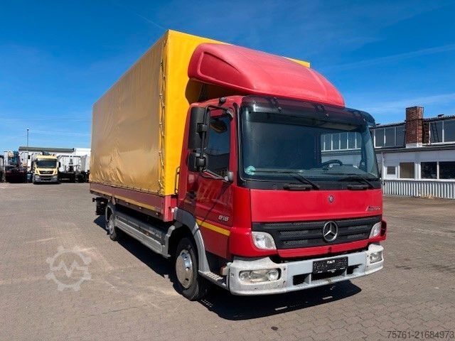 Curtain sider van MERCEDES-BENZ 818L    LBW  PMK2 !!!NEUE KUPPLUNG!!!!