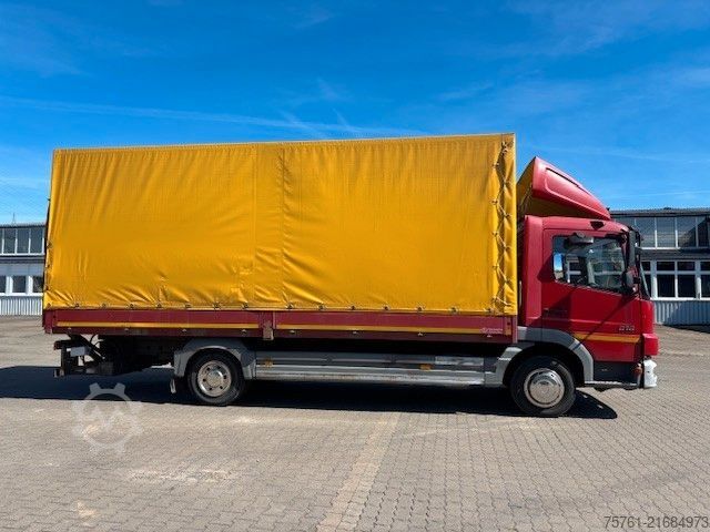 Curtain sider van MERCEDES-BENZ 818L    LBW  PMK2 !!!NEUE KUPPLUNG!!!!