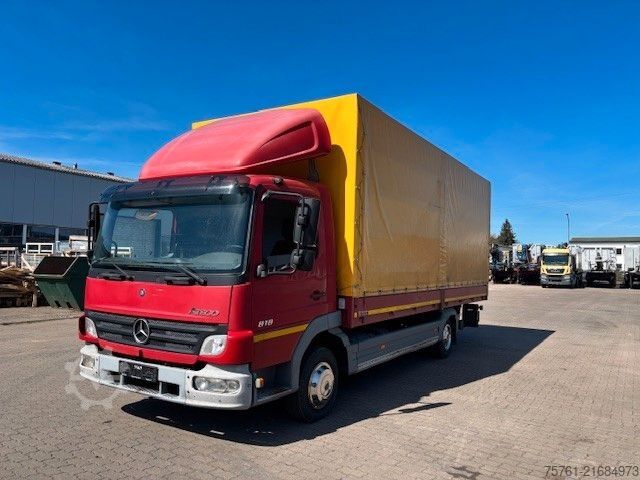 Curtain sider van MERCEDES-BENZ 818L    LBW  PMK2 !!!NEUE KUPPLUNG!!!!