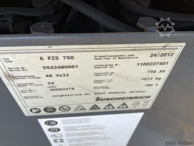 Elektro 3 Rad-Stapler Jungheinrich EFG 216 // Triplex // Freihub // HH 6500 mm // Sei