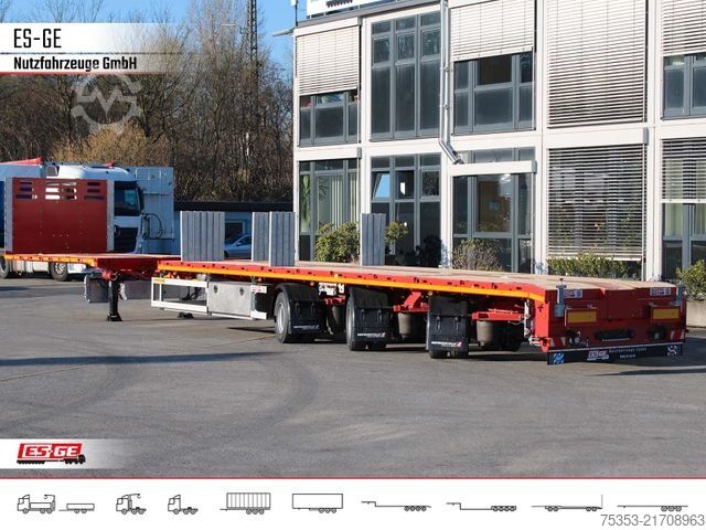 Auflieger mit Arbeitsbühne FAYMONVILLE Telemax Megatrailer - hydr. gelenkt
