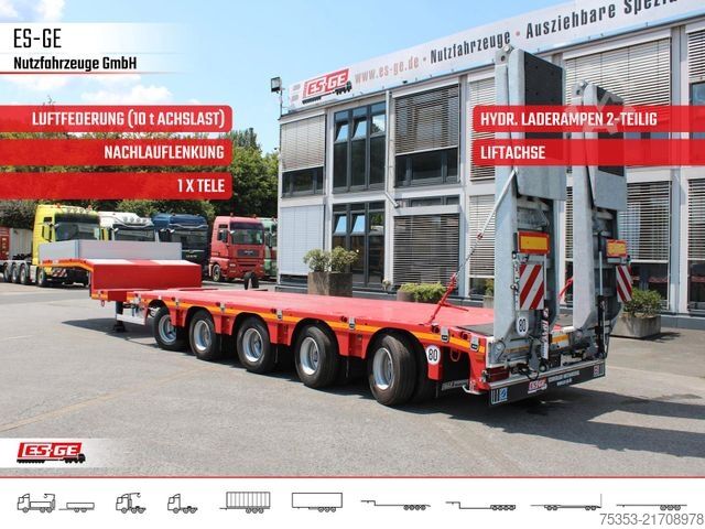 Tieflader-Sattelauflieger FAYMONVILLE MAX Trailer MAX100 Semi-Tieflader 2tlg. Rampen