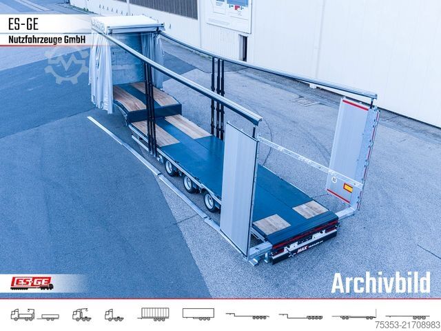 Tieflader-Sattelauflieger FAYMONVILLE MAX Trailer MAX100 Semi-Tieflader Planenaufbau