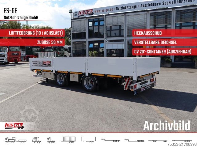 Arbeitsbühne Anhänger ES-GE Tandemanhänger - Bordwände, CV