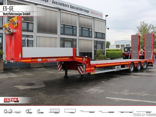 Low loader semitrailer FAYMONVILLE Multimax Plus Satteltieflader Hebebett
