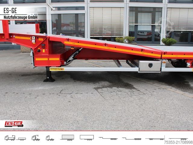 Low loader semitrailer FAYMONVILLE Multimax Plus Satteltieflader Hebebett