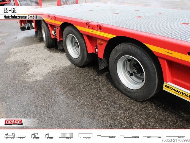 Low loader semitrailer FAYMONVILLE Multimax Plus Satteltieflader Hebebett