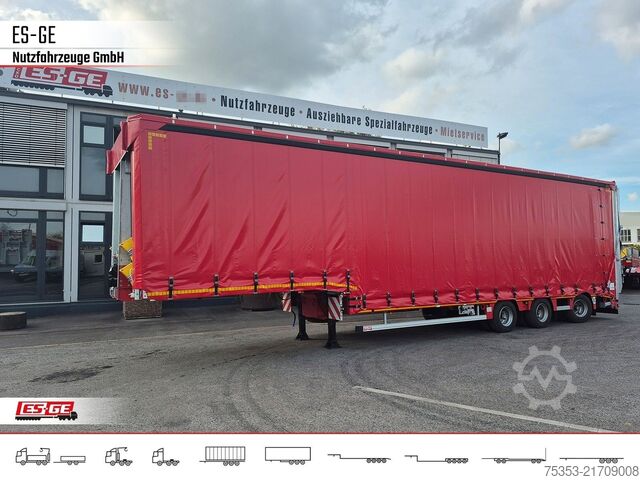 Low loader semitrailer FAYMONVILLE MAX Trailer MAX100 Semi-Tieflader Planenaufbau