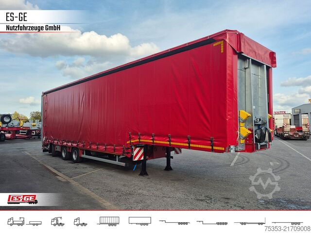 Low loader semitrailer FAYMONVILLE MAX Trailer MAX100 Semi-Tieflader Planenaufbau