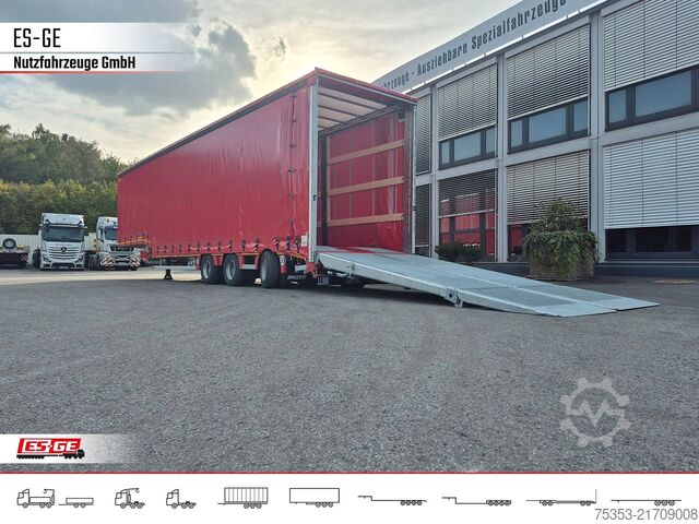 Low loader semitrailer FAYMONVILLE MAX Trailer MAX100 Semi-Tieflader Planenaufbau