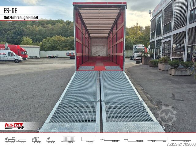 Low loader semitrailer FAYMONVILLE MAX Trailer MAX100 Semi-Tieflader Planenaufbau