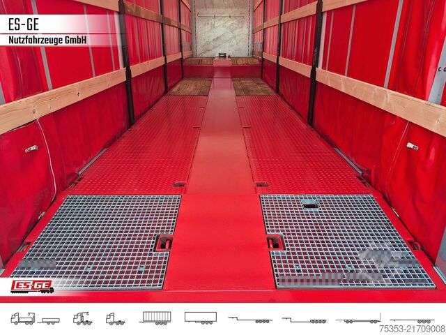 Low loader semitrailer FAYMONVILLE MAX Trailer MAX100 Semi-Tieflader Planenaufbau
