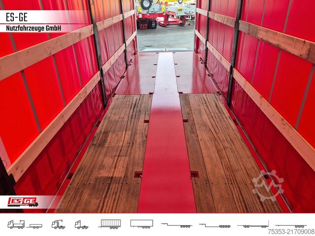 Low loader semitrailer FAYMONVILLE MAX Trailer MAX100 Semi-Tieflader Planenaufbau