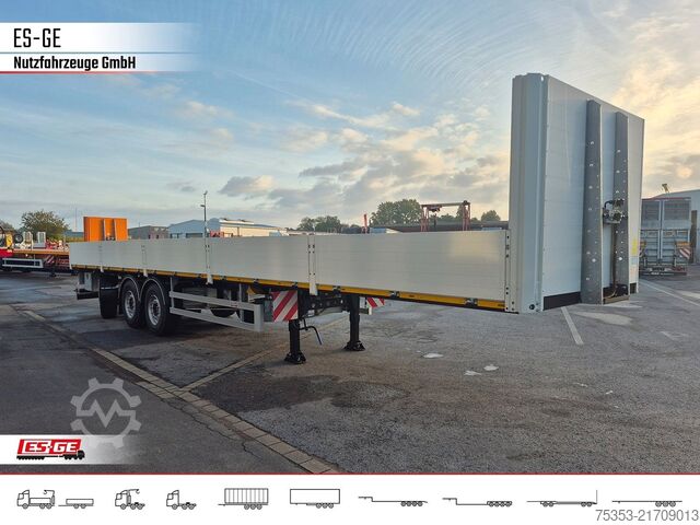 Working platform semitrailer ES-GE 3-Achs-Sattelanhänger, Bordwände
