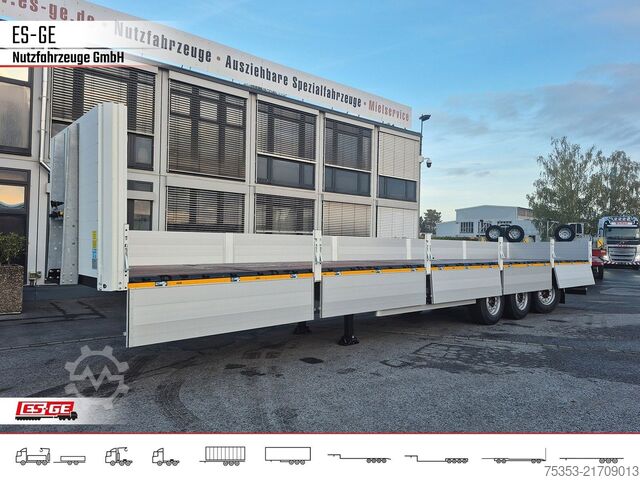 Working platform semitrailer ES-GE 3-Achs-Sattelanhänger, Bordwände