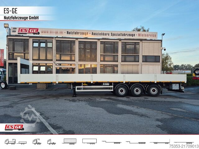 Working platform semitrailer ES-GE 3-Achs-Sattelanhänger, Bordwände
