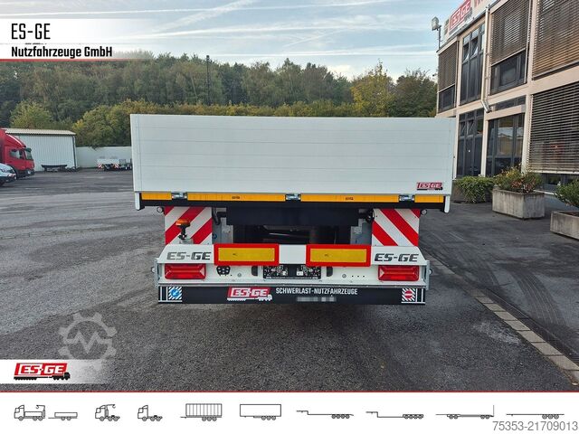 Working platform semitrailer ES-GE 3-Achs-Sattelanhänger, Bordwände
