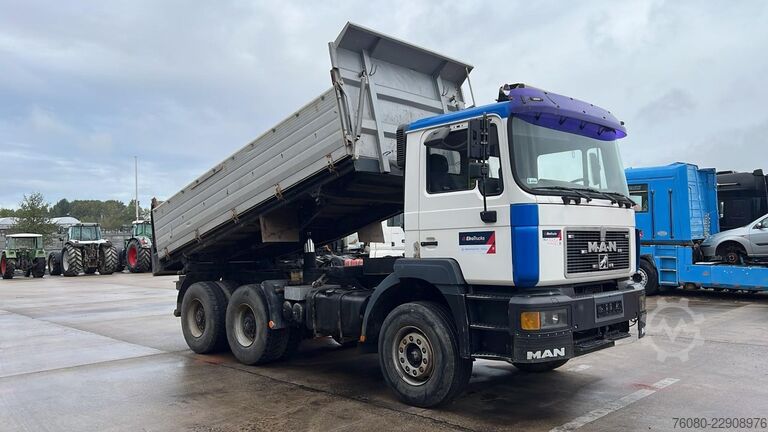 3-way tipper MAN 33.463 (STEEL SUSP. / CLEAN TRUCK / GOOD TYRES ...