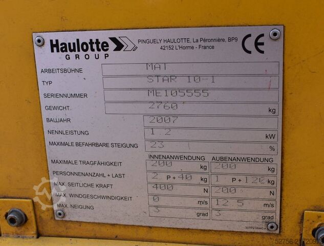 Teleskopbühne Haulotte Star10-1