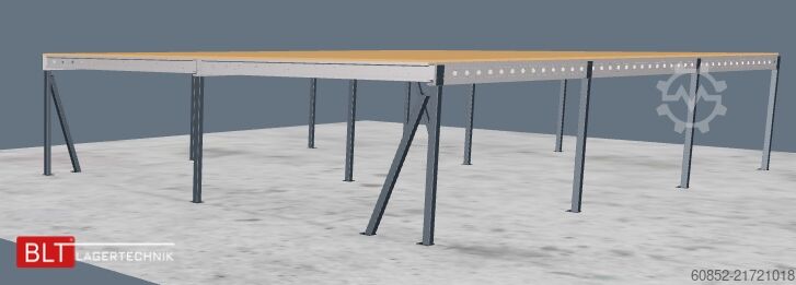 Storage platform 10x15m Lagerbühne , Belastung : 500kg/qm Unterkante: 2,5m ,ca. 150qm Systembühne