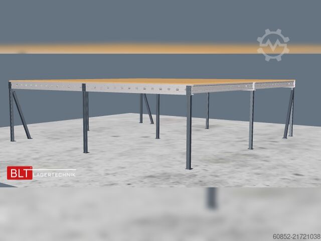 Storage platform 10x10m Lagerbühne , Belastung : 500kg/qm Unterkante: 2,5m , ca. 100qm Systembühne