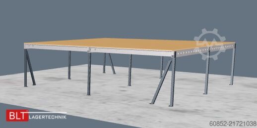 Storage platform 10x10m Lagerbühne , Belastung : 500kg/qm Unterkante: 2,5m , ca. 100qm Systembühne