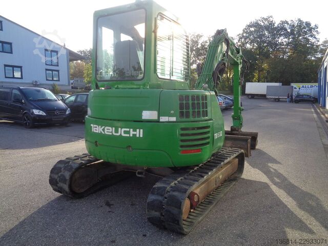 Mini excavator TAKEUCHI TB153FR 3xLöffel Helac Powertilt