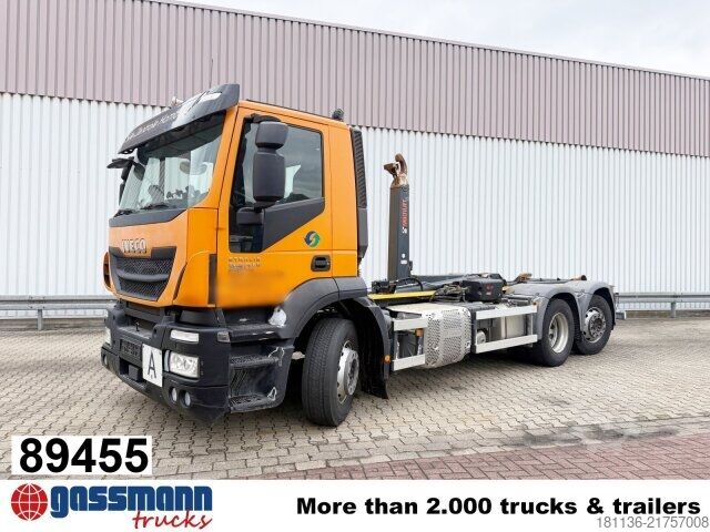 Roll-off tipper truck Iveco Stralis AD260S36Y/PS 6x2, Lenk-/Liftachse