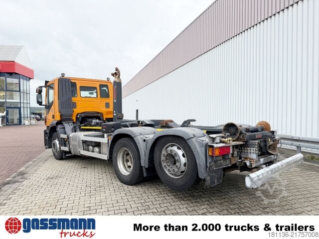 Roll-off tipper truck Iveco Stralis AD260S36Y/PS 6x2, Lenk-/Liftachse