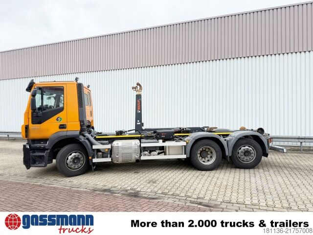 Roll-off tipper truck Iveco Stralis AD260S36Y/PS 6x2, Lenk-/Liftachse