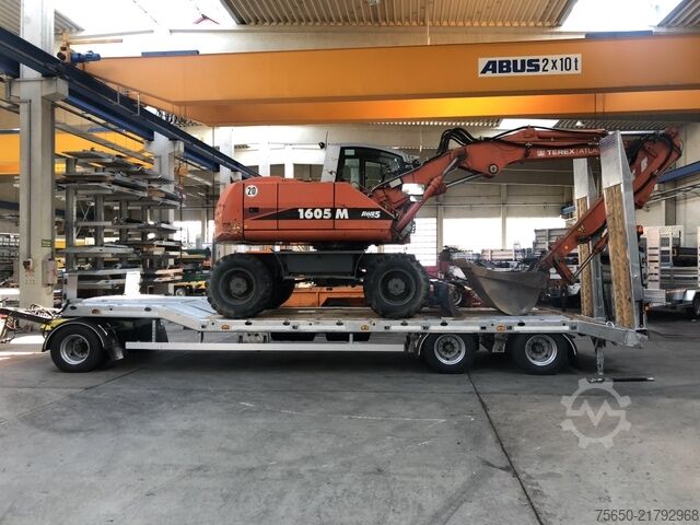 Low loader trailer Möslein T 3-6,60 VB  3 Achs Tieflader- Anhänger, Luftgefedert, Verbreiterung