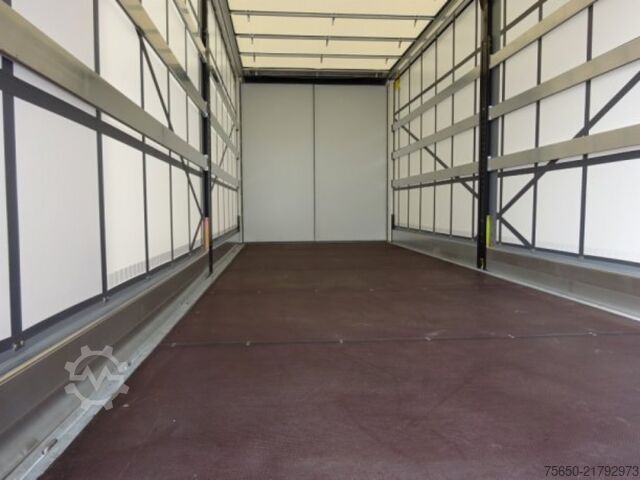 Open trailer with tarp Möslein TPW 105 D Schwebheim  Tandem- Planenanhänger Durchladen