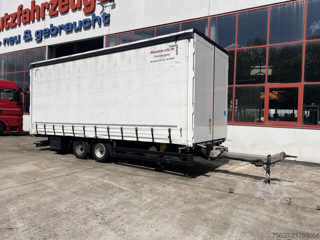 Open trailer with tarp Möslein TPW 105 D Schwebheim  Tandemplanenanhänger durchladbar