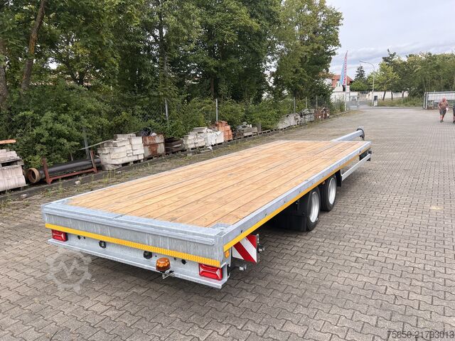 Open trailer Möslein THT 14-G 7,20 L ausziehbar  13,9 t Tandemanhänger- Tieflader, ausziehbarLuftgefedert