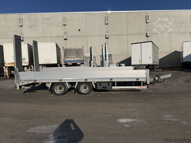 Low loader trailer Humbaur HBT  13,6 T Tandemtieflader