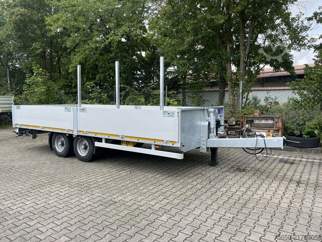 Open trailer Möslein THT 11 G 6,2 L  Tandem- Pritschenanhänger- Tieflader