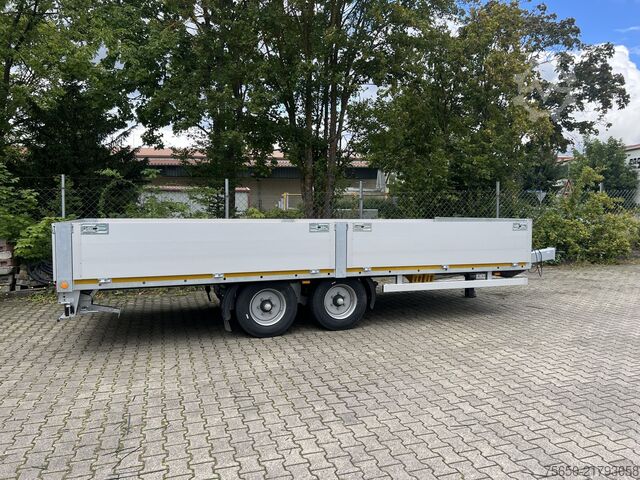 Open trailer Möslein THT 11 G 6,2 L  Tandem- Pritschenanhänger- Tieflader