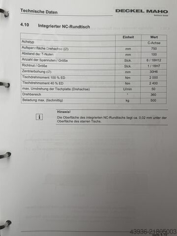 5-axis VMC DMG MORI DMF 260-7 DMG MORI DMF 260-7