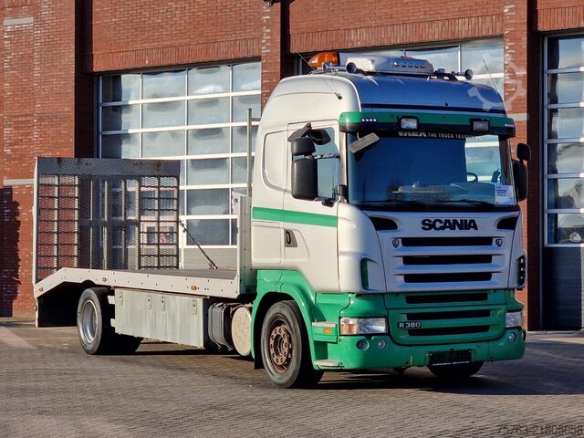 Car carrier van Scania R380 4x2 - Car transport / Flatbed - Ramp - Ful...