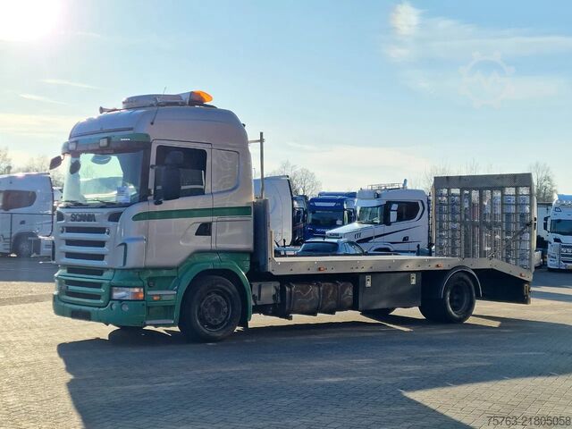 Car carrier van Scania R380 4x2 - Car transport / Flatbed - Ramp - Ful...