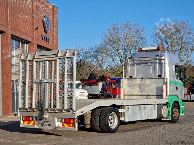 Car carrier van Scania R380 4x2 - Car transport / Flatbed - Ramp - Ful...